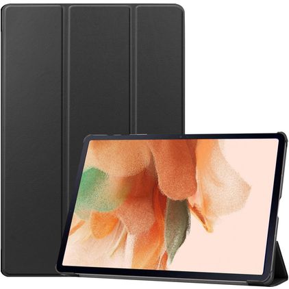 Mobigear Tri-Fold Samsung Galaxy Tab S7 FE Hoes Bookcase - Zwart
