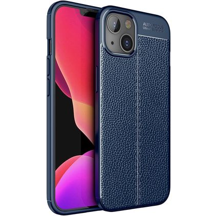 Mobigear Luxury iPhone 14 Plus Hoesje Flexibel TPU Backcover - Blauw