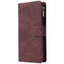 Mobigear Zipper Samsung Galaxy S10 Lite Hoesje Bookcase Portemonnee - Bruin