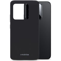 Mobilize Rubber Gelly Xiaomi 14 Hoesje Flexibel TPU Backcover - Matt Black