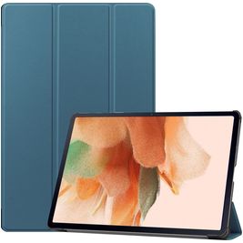 Mobigear Tri-Fold Samsung Galaxy Tab S7 FE Hoes Bookcase - Groen