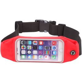 Mobigear Telefoonhouder Hardlopen iPhone 6 Sport Hoesje Neopreen Sportarmband - Rood