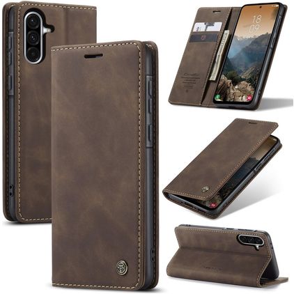 CaseMe 013 Samsung Galaxy A56 Hoesje Bookcase Portemonnee - Bruin