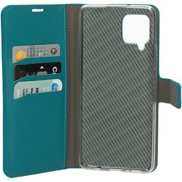 Mobiparts Saffiano Wallet Samsung Galaxy A42 Hoesje Bookcase Portemonnee - Turquoise