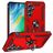 Mobigear Armor ring Samsung Galaxy S24 FE Hoesje Hardcase Backcover Shockproof met Ringhouder - Rood
