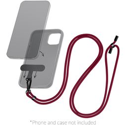 Mobilize Lanyard Universeel Telefoonkoord Verstelbaar - Bordeaux