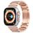 Mobigear Berlin Stalen Apple Watch Bandje Vouwsluiting - 49/46/45/44 mm - Roségoud