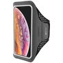 Mobiparts Comfort Fit Telefoonhouder Hardlopen iPhone XS Max Sport Hoesje Neopreen Sportarmband - Zwart