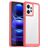 Mobigear Crystal Xiaomi Redmi Note 12 Hoesje Hardcase Backcover - Transparant / Rood