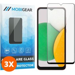 Mobigear Premium Samsung Galaxy A14 Glazen Screenprotector - Case Friendly - Zwart (3-Pack)