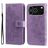 Mobigear Flowers iPhone 17 Pro Hoesje Bookcase Portemonnee - Paars