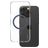 CARE by PanzerGlass Urban Combat iPhone 16 Pro MagSafe Hoesje Hardcase Backcover - Transparant / Blauw