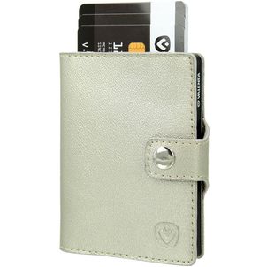 Valenta Card Case Wallet Leren Pasjeshouder - 8 Pasjes - Goud