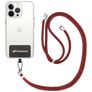 Mobigear Lanyard Universeel Telefoonkoord Verstelbaar - Bordeaux Rood