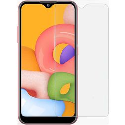 Mobigear Samsung Galaxy A01 Glazen Screenprotector - Case Friendly