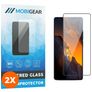 Mobigear Premium POCO F5 Glazen Screenprotector - Case Friendly - Zwart (2-Pack)