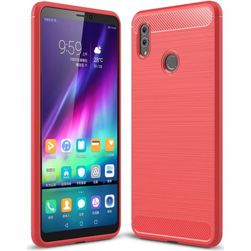 Mobigear Brushed Slim HONOR Note 10 Hoesje Flexibel TPU Backcover - Rood