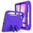 Mobigear AeroArmor iPad Air 13 Inch (2025) Kinder Tablethoes met Handvat + Stylus Houder - Paars
