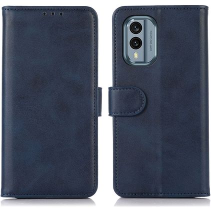 Mobigear Wallet Nokia X30 Hoesje Bookcase Portemonnee - Blauw