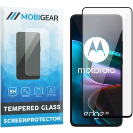 Mobigear Premium Motorola Edge 30 Glazen Screenprotector - Case Friendly - Zwart