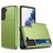 Mobigear Card Samsung Galaxy S21 Plus Hoesje Hardcase Backcover Shockproof met Pasjeshouder - Groen