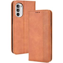 Mobigear Sensation Motorola Moto G82 Hoesje Bookcase Portemonnee - Bruin