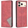Mobigear Rhombus Slim iPhone 18 Pro Hoesje Bookcase - Rood