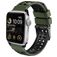 Mobigear Aero Armor Siliconen Apple Watch Bandje Gespsluiting - 49/46/45/44 mm - Legergroen