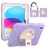 Mobigear SureGrip iPad 10 (2022) Hardcase Backcover + Stylus Houder + Schouderband + Standaard - Paars
