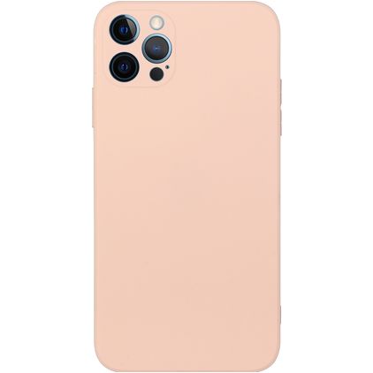 Mobigear Colors iPhone 15 Pro Max Hoesje Flexibel TPU Backcover - Pastelroze
