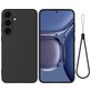 Mobigear Rubber Touch Samsung Galaxy S25 FE Siliconen Hoesje Backcover - Zwart