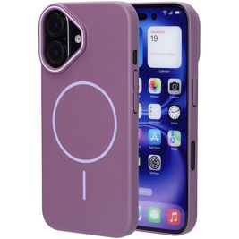 Mobiparts Slim Line iPhone 16 MagSafe Hoesje Hardcase Backcover - Imperial Purple