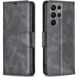 Mobigear Excellent Samsung Galaxy S23 Ultra Hoesje Bookcase Portemonnee - Zwart