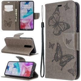 Mobigear Butterfly Xiaomi Redmi 8A Hoesje Bookcase Portemonnee - Grijs Mobigear Butterfly Xiaomi Redmi 8A Hoesje Bookcase Portemonnee - Grijs