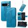 Mobigear Butterfly Google Pixel 8 Pro Hoesje Bookcase Portemonnee - Blauw