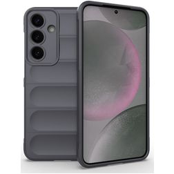 Mobigear Bumpy Samsung Galaxy S25 Plus Hoesje Flexibel TPU Backcover - Grijs