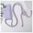 Mobigear Lanyard Card iPhone 15 Pro Siliconen Hoesje met koord en Pasjeshouder - Paars