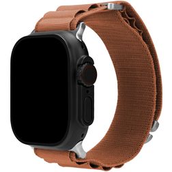 Mobilize Alpine Nylon Apple Watch Bandje Gespsluiting - 42/41/40/38 mm - Terracotta