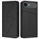 Mobigear Frosted Flip iPhone Air Hoesje Bookcase Portemonnee - Zwart