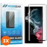 Mobigear Premium Samsung Galaxy S22 Ultra Glazen Screenprotector - Case Friendly - Zwart (3-Pack)
