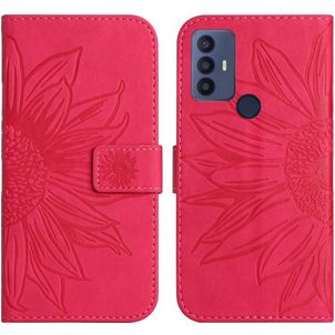 Mobigear Sunflower TCL 30 SE Hoesje Bookcase Portemonnee - Magenta