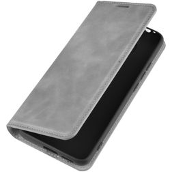Mobigear Retro Slim POCO F2 Pro Hoesje Bookcase Portemonnee - Grijs