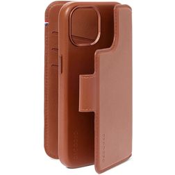 Decoded Detachable Wallet iPhone 15 MagSafe Hoesje Echt Leer Uitneembare 2in1 Bookcase Portemonnee - Bruin