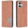 Mobigear Rhombus Slim iPhone 17 Hoesje Bookcase - Bruin