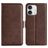 Mobigear Slim Magnet iPhone 16 Pro Hoesje Bookcase Portemonnee - Bruin