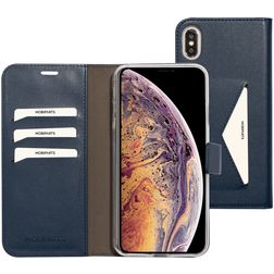 Mobiparts Classic Wallet iPhone XS Max Hoesje Bookcase Portemonnee - Blauw