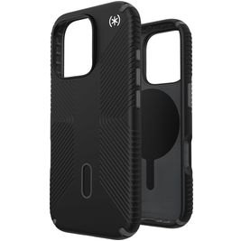 Speck Presidio2 Grip iPhone 16 Pro MagSafe Hoesje Hardcase Backcover Shockproof - Zwart