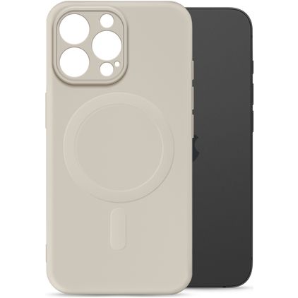 My Style Protective Flex iPhone 15 Pro MagSafe Hoesje Flexibel TPU Backcover - Antique White