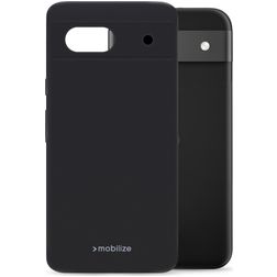 Mobilize Rubber Gelly Google Pixel 8a Hoesje Flexibel TPU Backcover - Matt Black