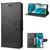 Mobigear Flowers Motorola Moto G82 Hoesje Bookcase Portemonnee - Zwart